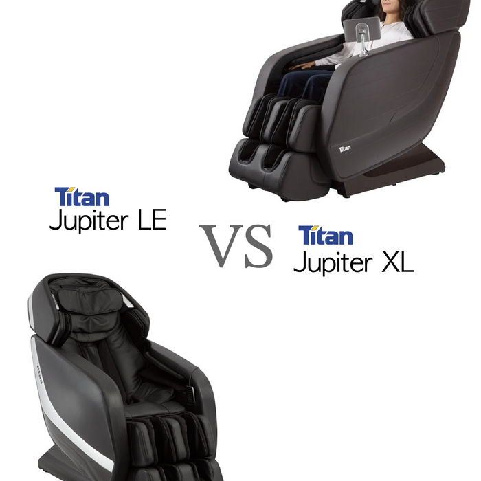 Comparison Review: Titan Jupiter XL vs. Titan Jupiter LE Massage Chairs