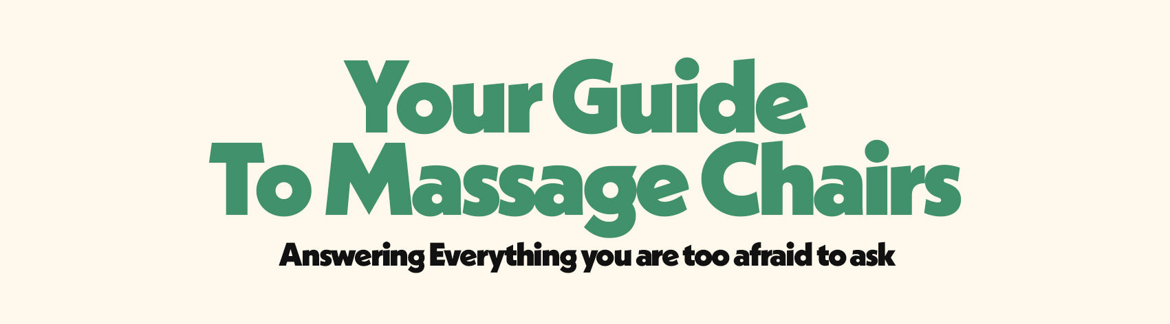 The Beginners Guide To Massage Chairs